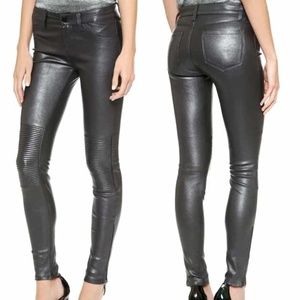 Vince Leather Moto Pants